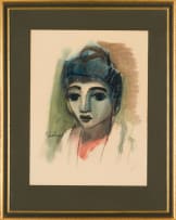 Carl Büchner; Portrait of a Woman