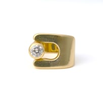 Modernist diamond ring