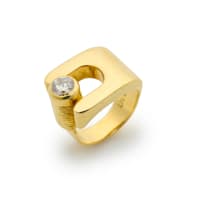 Modernist diamond ring