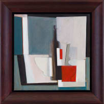 Marlene von Dürckheim; Abstract Composition with Bottle and Teacup