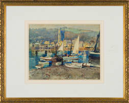 Terence McCaw; Harbour with Yachts
