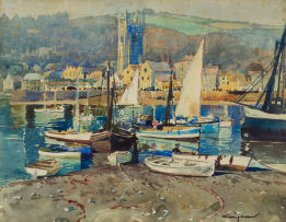 Terence McCaw; Harbour with Yachts