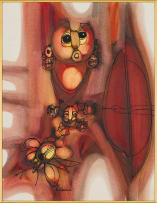 Hargreaves Ntukwana; Abstract Figure with Flower