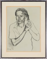 François Krige; Portrait of a Young Girl