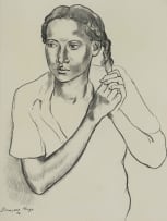 François Krige; Portrait of a Young Girl