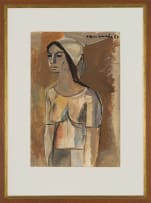 Maurice van Essche; Woman in a Headscarf