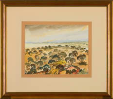 Stefan Ampenberger; Free State Landscape with Thorn Trees