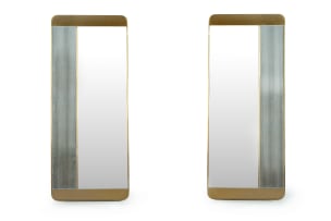 Pair of contemporary wall mirrors