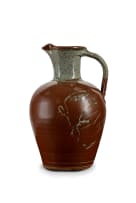 Ian Glenny; Large ovoid jug with flared neck and strap handle