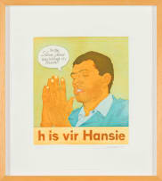 Anton Kannemeyer; H is vir Hansie, Alphabet of Democracy Series