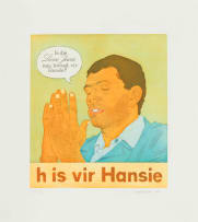 Anton Kannemeyer; H is vir Hansie, Alphabet of Democracy Series