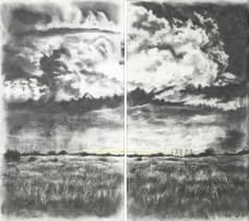 Themba Khumalo; In the Midst of the Storm There is Always Hope, diptych