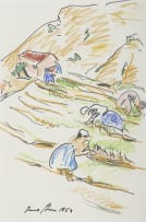 Irma Stern; Harvesters on a Hill