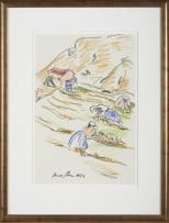 Irma Stern; Harvesters on a Hill