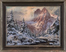 László Neogrády; Winter Mountain Landscape