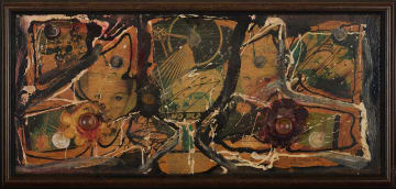 Christo Coetzee; Untitled (Composition with Circular Elements)