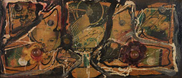 Christo Coetzee; Untitled (Composition with Circular Elements)