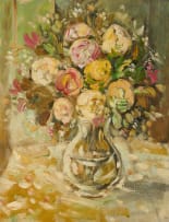 Christo Coetzee; Roses in a Vase