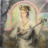 Christo Coetzee; Woman Playing the Lute