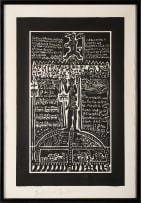 Jackson Hlungwani; Untitled (Figures and Text)