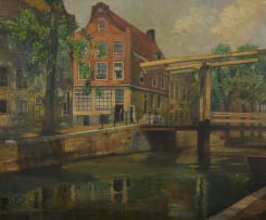 Salomon van Abbé; The Groenbergwal, Amsterdam