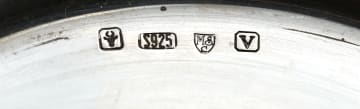 Six South African silver coasters, MSC, 1995