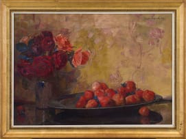 Frans Oerder; Still Life with Strawberries