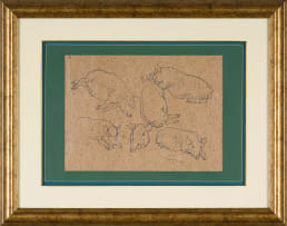 Maggie Laubser; Study of Pigs