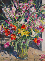 Gerhard Batha; Vase of Flowers
