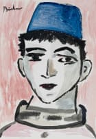 Carl Büchner; Boy with Blue Hat
