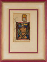 Alexis Preller; Seated Nude Study