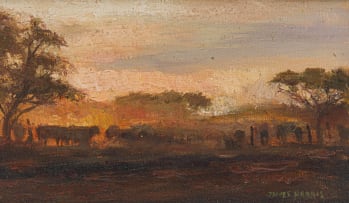 James Harris; Sunset at Cattle Dust