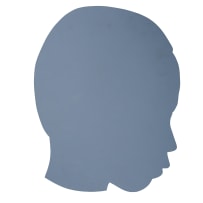Brett Murray; Head Silhouettes, six