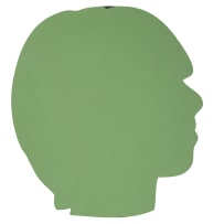 Brett Murray; Head Silhouettes, six