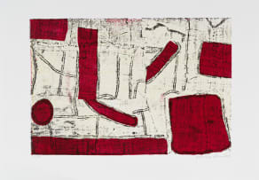 Hannes Harrs; Abstract Composition with Red