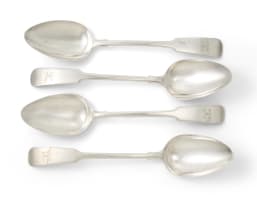 Four Scottish Provincial spoons, John G Heron, Scotland, c.1790 - 1840