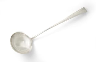 An Irish silver soup ladle, unknown maker, Dublin, 1791