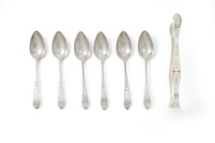 A George III silver pair of sugar tongs, Peter & William Bateman, London, 1808