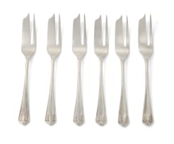 Six George V silver cake forks, Elkington & Co, Birmingham, 1919