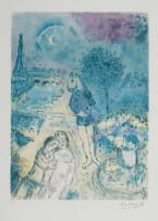 Marc Chagall; Serenade Sous la Tour Eiffel (Serenade Under the Eiffel Tower)
