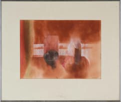 Lionel Abrams; Untitled (Abstract in Red)