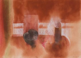 Lionel Abrams; Untitled (Abstract in Red)