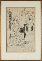Maud Sumner; Interior with Figure Playing Piano