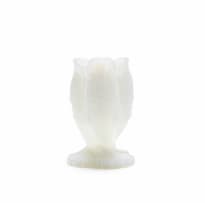 Etling Glass; 'Vase aux 3 Poissons' opalescent glass vase, Model No. 132, c.1930s