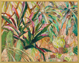 Barbara Grace Burry; Flowerbed Study