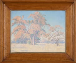 Jacob Hendrik Pierneef; Bushveld Landscape with Autumn Leaves