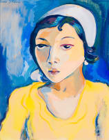 Irma Stern; Cape Malay Woman with a Head Scarf