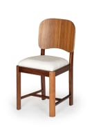 Duros; Pair of teak dining chairs, South Africa