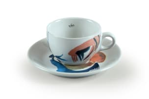 Cecil Skotnes; Set of four espresso cups and saucers
