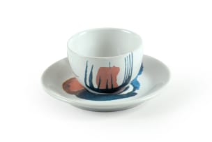 Cecil Skotnes; Set of four espresso cups and saucers